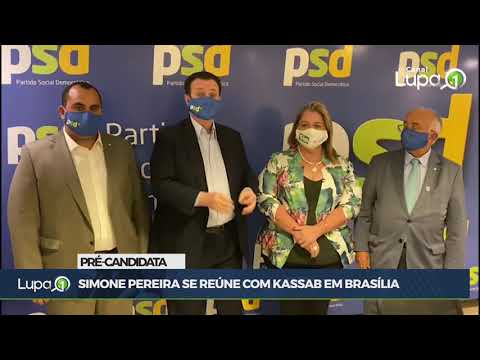 Pré-candidata Simone Pereira se reúne com Kassab em Brasília