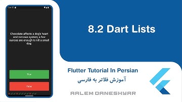 8.2 Quiz | Dart Lists | لیست های دارت