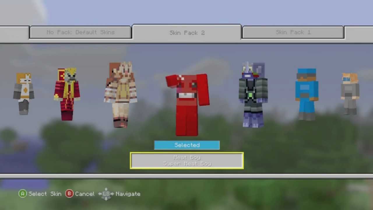 free minecraft skins on xbox 360