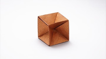 Origami Cube Skeleton (Shuzo Fujimoto)