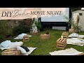 DIY Boho Backyard Movie Night