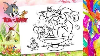 Coloring Tom and Jerry  | Coloring pages | Coloring book | screenshot 4