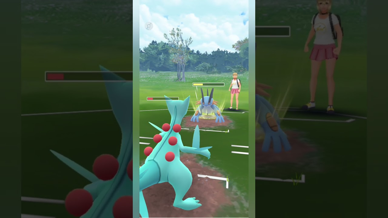 Roserade🌪destroyed kommo-o😎! Sceptile🍀Vs Swampert🌊! Gbl ! Pokemon Go