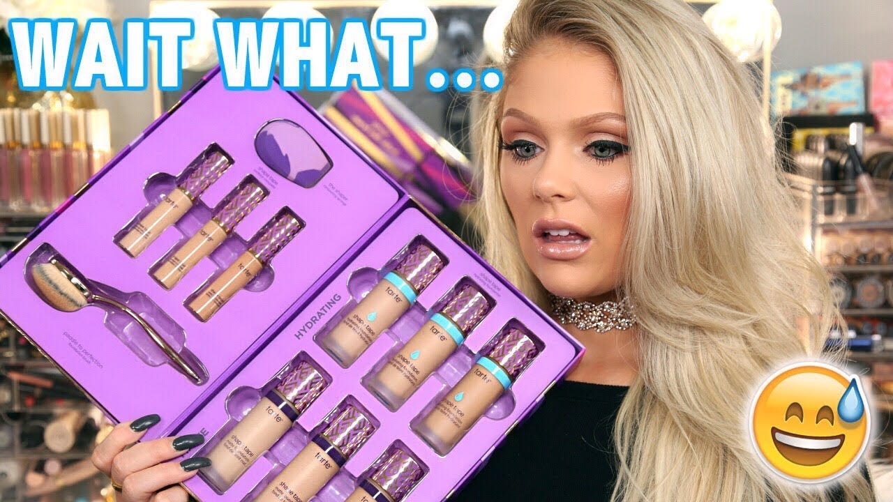 NEW TARTE SHAPE TAPE FOUNDATION REVIEW & WEAR TEST - YouTube