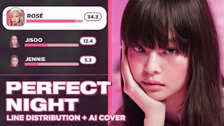 [AI COVER] BLACKPINK - 'PERFECT NIGHT' (Line Distribution   AI Cover)