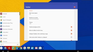 How to add windows style taskbar on android mobile?