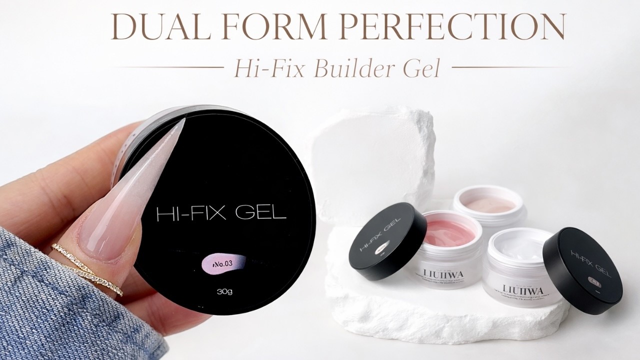 How to Use Hi-Fix Builder Gel with Dual Forms | BEGINNER Friendly 💅🏻 | Testing Liuhwa - Hi-Fix Gel