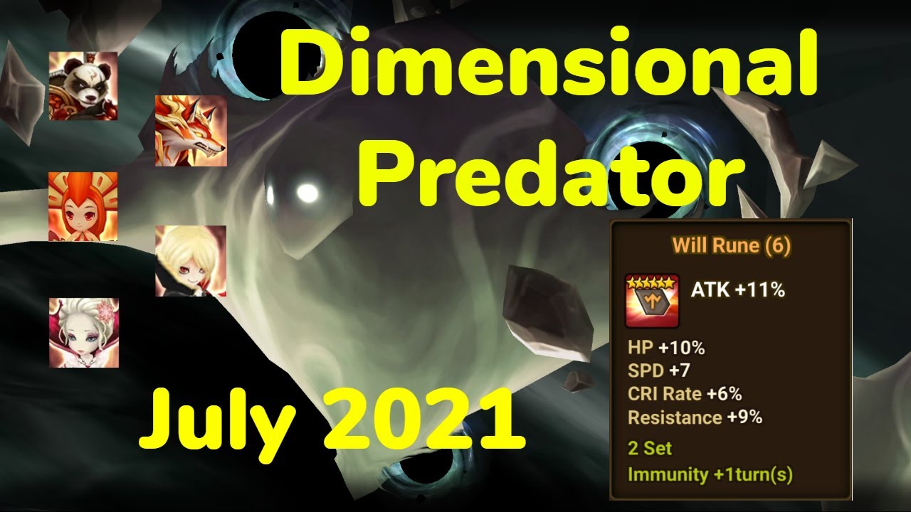 Dimensional Predator Ellunia -  July 2021 - Summoners War