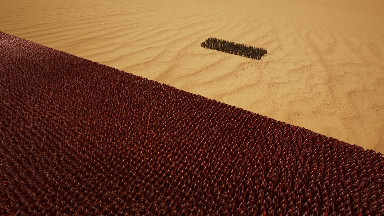 ¿Quién ganará la batalla de 100 soldados modernos contra 20 000 espartanos?