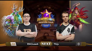 RNGLeaoh vs Thijs - Quarterfinal - Hearthstone Masters Tour Online: Asia-Pacific