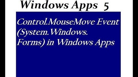 MouseMove Event in C#
