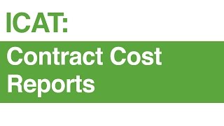 ICAT: Contract Cost Reports