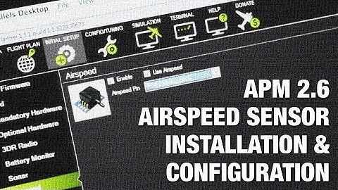 APM 2.6 Airspeed Sensor Installation and Configuration