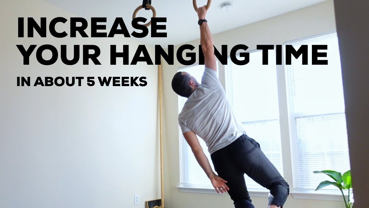 Increase your hanging time in about 5 weeks.