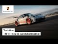 On track in the new Porsche 911 GT3 RS