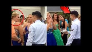 USA Soldier Coming Home Airman Surprising Girlfriend at SENIOR PROM!