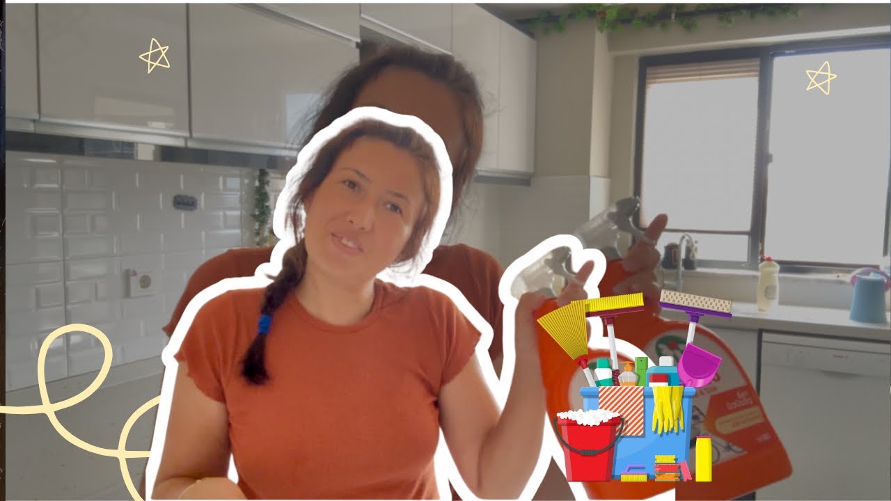 Tatil sonrası ev temizliği🚿🍴 