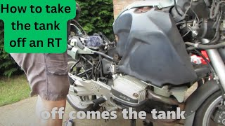 How to remove the Fuel tank on the R1100RT|  #motorcycle restoration biker