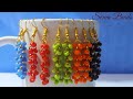 Tiny Beaded Cluster Earrings/  How to make Beaded Cluster Earrings /Beaded Earrings