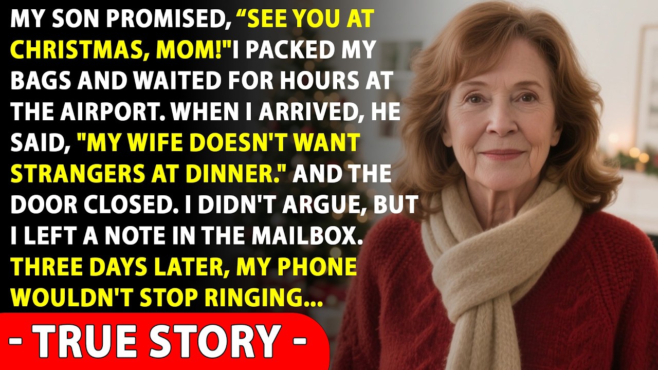 “You’re not my mother anymore” - My son shut me out on Christmas Eve | family drama story