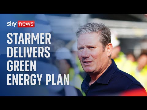 Watch live: sir keir starmer delivers green energy plan following criticism over north sea oil