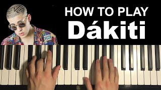 Bad Bunny x Jhay Cortez - Dákiti (Piano Tutorial Lesson) screenshot 4