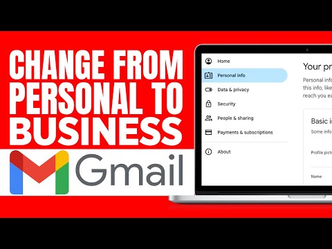 How to Change Gmail from Personal to Business (2024) - Full Tutorial