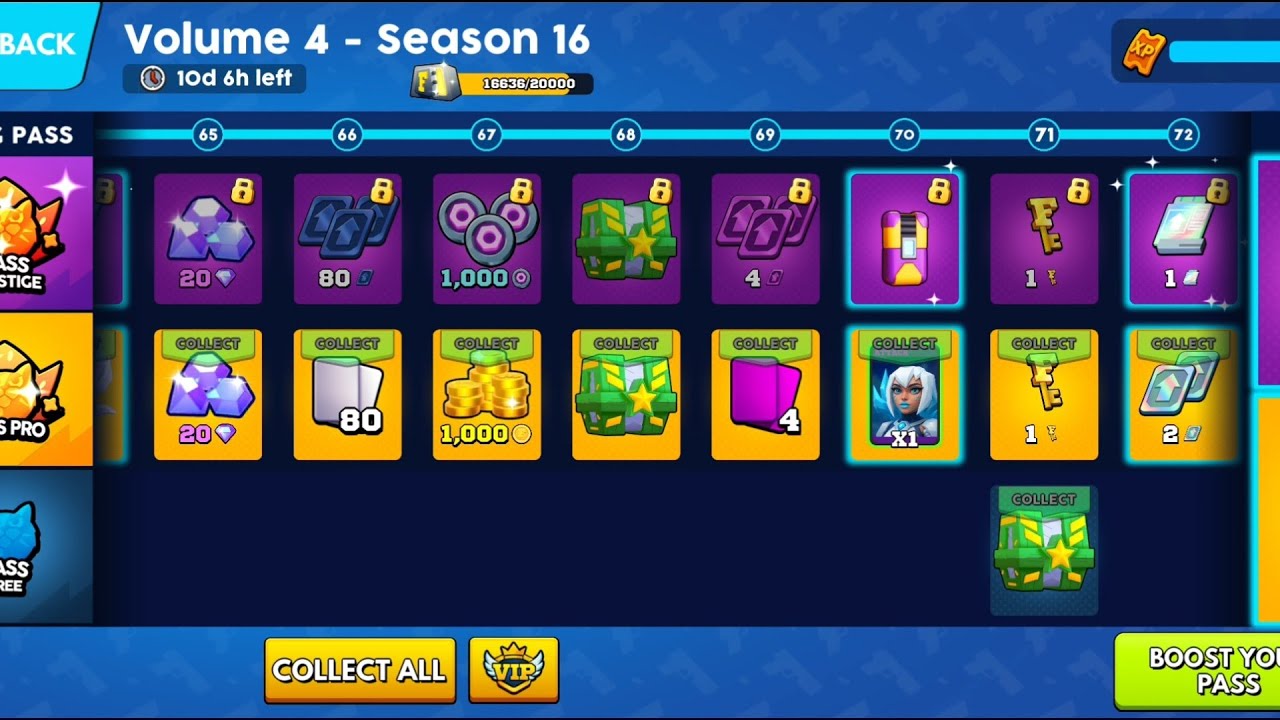 Collecting Frag Pro Pass Legendary rewards (Frag Pro Shooter)