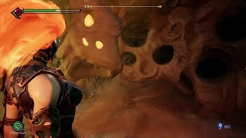 Darksiders 3 Use Exploding Bug on Purple Honeycomb Structure