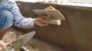 Interesting For Construction Decoration Techniques Outside The Windows Sand And Cement Rendering
