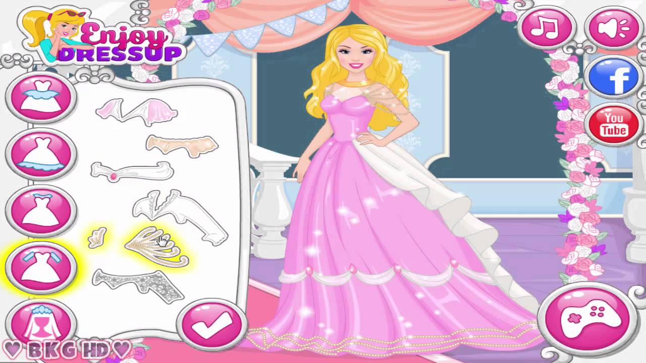 Barbie Wedding Video Games ♥ Barbie Wedding Dress Design Game for Girls