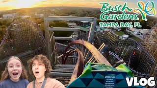 Returning to FLORIDA!! Busch Gardens Tampa Bay  Tampa, Florida | VLOG [1/4/24]
