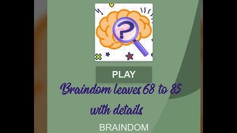 Braindom level 68 85  Walkthrough solution
