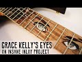 I Inlay Grace Kelly's Eyes into a Custom Guitar Using Shell, Wood & Metal