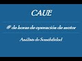 CAUE - Análisis de  Sensibilidad ( Horas Motor)