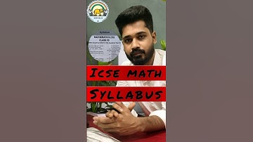 Icse math syllabus ✅||Class10 #icse #mathsyllabus #icsesyllabus #maths#viralshorts