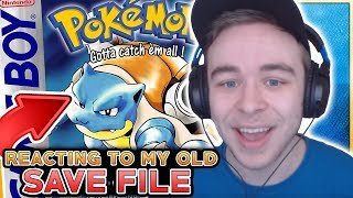 Reacting To My 15 Year Old Pokemon Blue Save File
