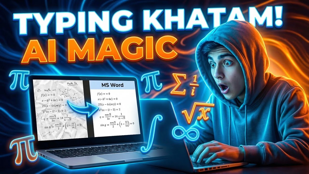 Stop Manual Math Typing! 🚀 Convert Handwritten Notes to MS Word using AI (Urdu/Hindi)