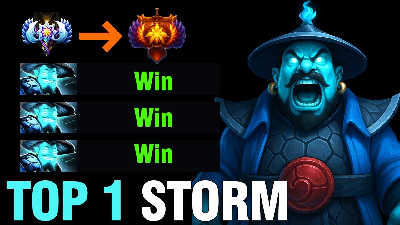 TOP 1 Storm Spirit Mid DESTROYS Everyone! Immortal Patch 7.39e Meta Build