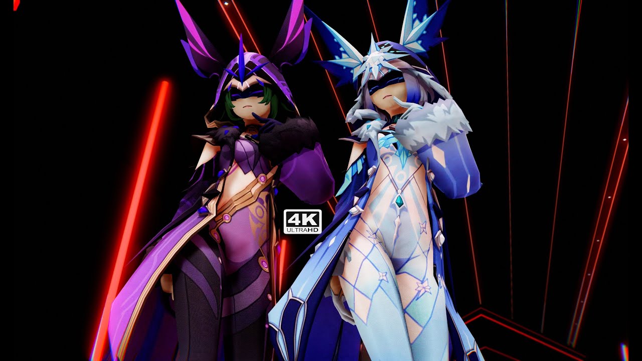 【Genshin Impact MMD／4K／60FPS】Cicin Sisters【Chocolate Cream】