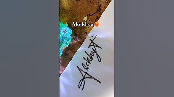 Satisfy Signature || Alekhya|| #shorts #calligraphy #cursive #shortsfeed  #trend #viral #like❤️‍🔥