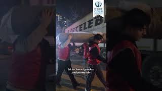 Hazırladığımız Çeşitli Insani Yardım Malzemelerinin, Kardeşlerimize Ulaştırmak Üzere Tıra Yükledik