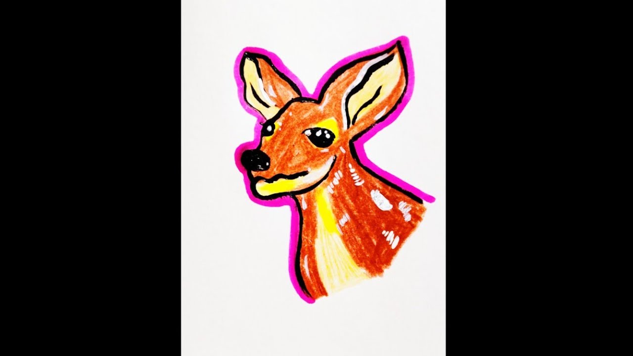 How To Draw Kangaroo Face || Easy Step By Step Drawing Tutorial || Colour Drawing