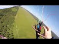 Paragliding crash .near death.threw a reserve parachute at the last moment.