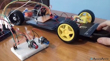 #2 Car with Servo Motor, DC Motor and led (Arduino Mega 2560)