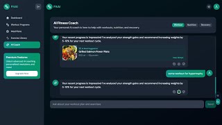 Best AI Fitness Coach UI Template - Next.js, Tailwind CSS, and Shadcn UI