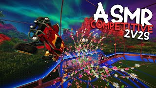 ASMR Rocket League Competitive 2v2s - Solo Queue to Champ 3! (Gum Chewing & Controller Sounds)