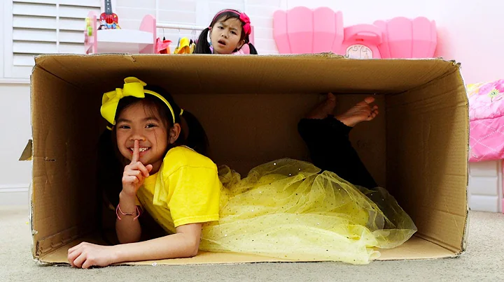 Emma and Jannie Pretend Play Hide and Seek | Learn...