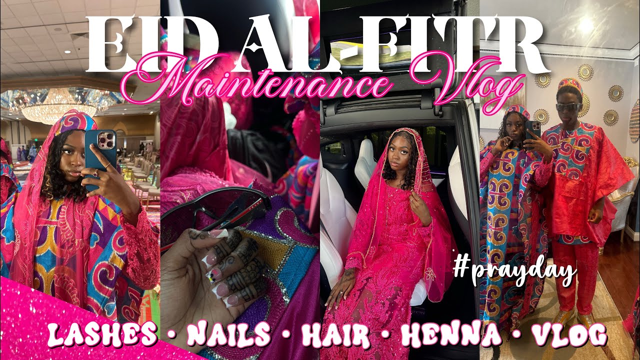 EID AL-FITR MAINTENANCE VLOG | Lashes, Nails, Henna, Hair, Eyebrows | DAILY VLOG + AMAZON HAUL