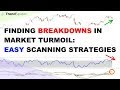 Finding Breakdowns in Market Turmoil: Easy Scanning Strategies with Jake